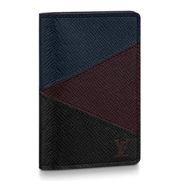 Louis Vuitton Monochrome Taiga Red Tricolor V Monogram Pocket Organizer Wallet - Picture 1 of 8
